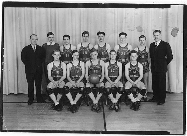 1937-1938 boys' basketball team